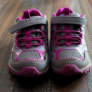 Merrel hiking boots - children's 6.5 Gray/Purple